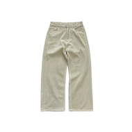 Beige WIDE jeans - Straight leg jeans