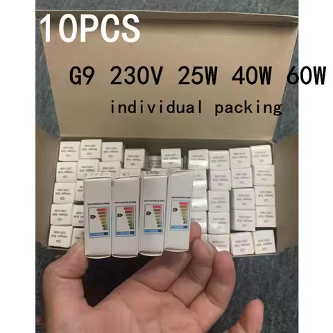 10PCS G9 LED Lamp Bulbs 230V 25/40/60W Halogen Capsule Inserted Beads Crystal Design Eco-Friendly Li