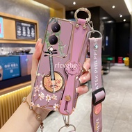 Case Vivo Y17S Casing Vivo Y17S 2023 Case Luxury Electroplating Antique Fashion Wristband Phone Case With Lanyard