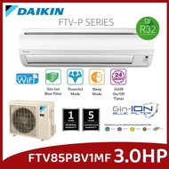 WIFI DAIKIN 3HP NON INVERTER FTV85PBV1MF &amp; RC85BV1M R32 Air Conditioner FTV60PB FTV60P FTV-PB SERIES Wall Mounted