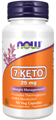 NOW Foods 7-KETO 25 mg 90 Vegetarian Capsules