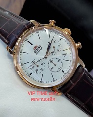 นาฬิกาข้อมือ Orient Classic Quartz Pinkgold สายหนัง รุ่น RA-KV0403S