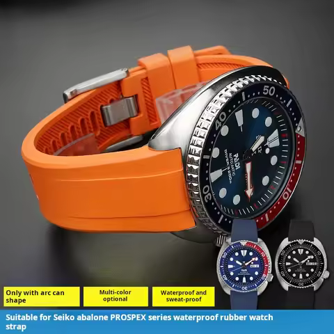 20MM 22MM Rubber Strap For Seiko PROSPEX PADI Abalone SRPE99K1 Coke ring SRPA21J1 SRP777 SRP773 SRPC