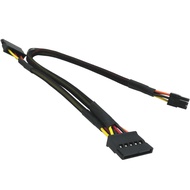 COMeap SATA Power Cable for Dell Inspiron 3653 3650 Series, SATA 15 Pin x2 to Mini 6 Pin ATX Adapter