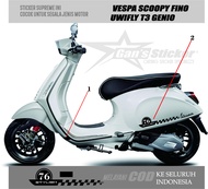 Sticker stripe vespa matic motor listrik uwinfly t3 scoopy genio