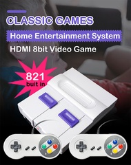 SUPER MINI SNES NES Retro Classic Video Game Console TV Game Player Built-in 821 Games with Dual Gam