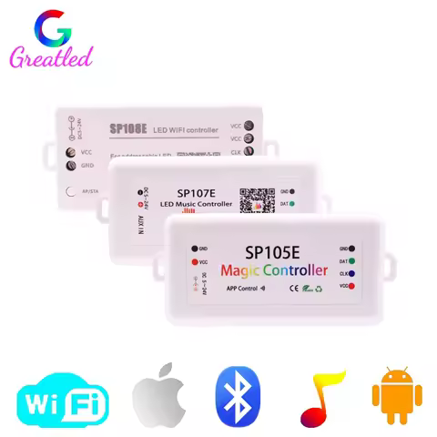 WS2812B WS2811 Led Strip Controller Bluetooth SP105E SP110E Wifi SP108E SP511E Music SP107E SP601E A