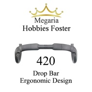 Drop Bar Carbon 420mm Dropbar Aero Ergonomic Flat Design Road Bike