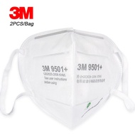[Original] 3M 9501+ KN95 N95 P2 Fordable Disposable Face Mask , Particulate Respirator Filter PM 2.5 (Ear Loop)
