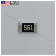 10PCS Taiwan-Grade 560R ±5%, 1206 SMD Resistor (561)