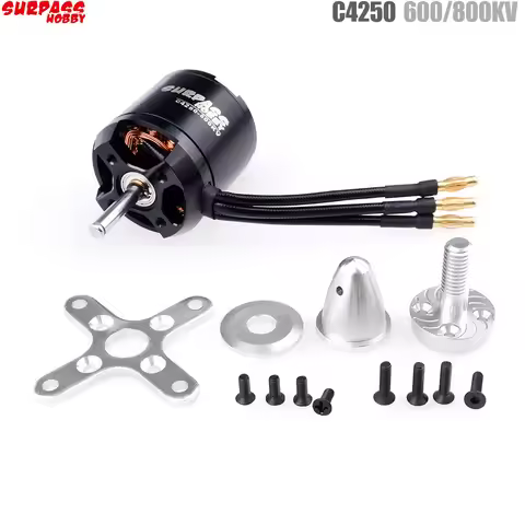 SURPASS HOBBY 3520 C4250 600KV 800KV Brushless Motor for RC Airplane Fixed-wing Glider Aircraft Mode
