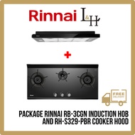 [BUNDLE] Rinnai RB-3CGN Induction Hob and RH-S329-PBR Cooker Hood