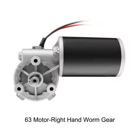 DC 12V 24V 36V 48V 220V Reversible Worm Gear Motor 10W-80W 6RPM-400RPM Speed Reducing High Torque El