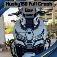 Husky150 Full Crash Bar Crash Bar Frame Perfect Welding Black steel