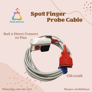 SpO2 Finger Probe Cable Rad-8 20 Pins  (Compatible)