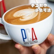 PCA Coffee Master Competition Dedicated Latte Cup Latte Cup 300ml/220ml Handmade Ceramic Cup Mug
