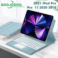 GOOJODOQ For iPad Pro 11 Case Cover 2020 2018 Bluetooth Keyboard With Mouse Ultra Slim Magnetic Adsorption Support Wireless Charger