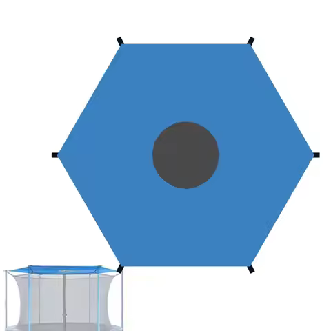 Trampoline Sun Shade Cover, 8ft 10ft 12ft 14ft 16ft Sun-Protection Trampolines Canopy, Anti-UV Tramp