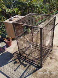 二手 鳥籠 鐵籠 大型鳥籠 應該可做 狗籠 貓籠 有剪孔 附巢箱 寵物用品 尺寸60 *60* 90