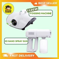 Nano Spray Gun K5 / Fogging Machine 1500w Wireless Nano Atomizer Portable Disinfection Sprayer Mite Removal Sanitizer