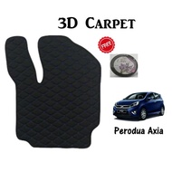 Perodua Axia 3D Car Floor Mat (Carpet)