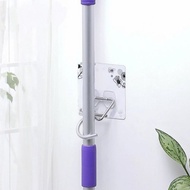 免鑽孔貼片式不鏽鋼工具夾　掃把架　拖把架　掃具收納架