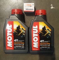 น้ำมันเครื่อง motul สำหรับ xmax ชุดน้ำมันเครื่อง MOTUL 5W40 ขนาด 1 ลิตร น้ำมันเครื่องสังเคราะห์ 100%