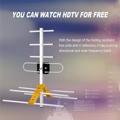 Signal Outdoor TV Antenna LAN-HD8E HD Digital TV Program Receiver For DVBT2 HDTV ISDBT ATSC High Gai