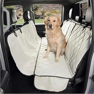 4Knines Crew Cab Rear Bench Seat Cover with Hammock - Heavy Duty - Waterproof (Tan, Driver Side)