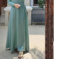 ֍ R.A - Tiara Dress Gamis Pesta Brukat Premium Gamis Modern Muslim ▼