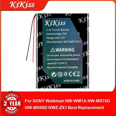 Battery For SONY Walkman NW-WM1A NW-MS70D NW-MS90D NWZ-ZX1 Best Replacement