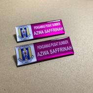 Name Tag Epoxy Sekolah SKBB/Tanda Nama Pengawas/Name Tag Epoxy Pengawas