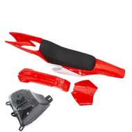 ชุดสีวิบาก/ สติ๊กเกอร์ 70-100cc. แปลงใส่ KX85 KTM CRF TR MSX KSR KLX (ชุดสี+เบาะ+ถัง) ครบชุด ชุดสี แ