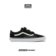 Vans Old Skool Velcro Black White Classic Original Sepatu