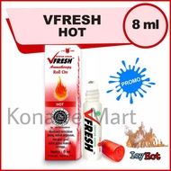 MERAH VFresh Hot Wind Oil 8ml - freshcare vfresh hot red