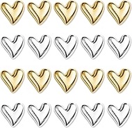 Pack of 20 Fridge Magnets, Heart Magnets for Magnetic Board, Fridge Magnets, 3D Small Decorative Fri