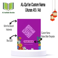 Al-quran Custom/Al Moslem Size A5 A6 There Is Latin Per Word Translation/AS-04/Quran Cover Aesthetic