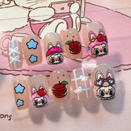 Leak Picking Labubu Party Wearing Armor Clothes Cute Cartoon Trendy Play Style Labubu Theme Student 