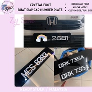 ZYSTORE 3D Crystal Car Number Plate 🔥 20+ Jenis Pilih , Nombor Plate 3D Crystal