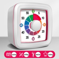 Visual Timer Silent Movement Colorful Dial Countdown 60-minute Timer For Kitchen Cooking Homework Se
