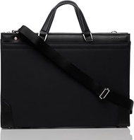 IS Plus IS+ Clutch, Two-Handed Business, Made in Japan with Shoulder 16.5 inches (42 cm), Black, Bla