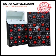 Kotak Rokok Akrilik Premium [AMS-01] | Box Tempat Penyimpanan Rokok Acrylic Elegan