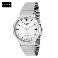 Velashop นาฬิกาข้อมือผู้หญิง Casio Standard สายสแตนเลส รุ่น MQ-24D-7EDF (สีเงิน) MQ-24D-7E, MQ24D, MQ-24, MQ24