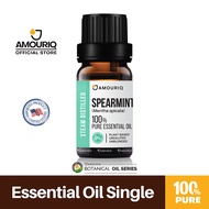 นํ้ามันหอมระเหยสเปียร์มินต์ กลั่นไอน้ำ บริสุทธิ์ 100% Mint Spearmint Essential Oil Mentha spicata Steam-Distilled สำหรับเครื่องพ่นอโรมา ก้านไม้หอม เทียนหอมอโรม่า