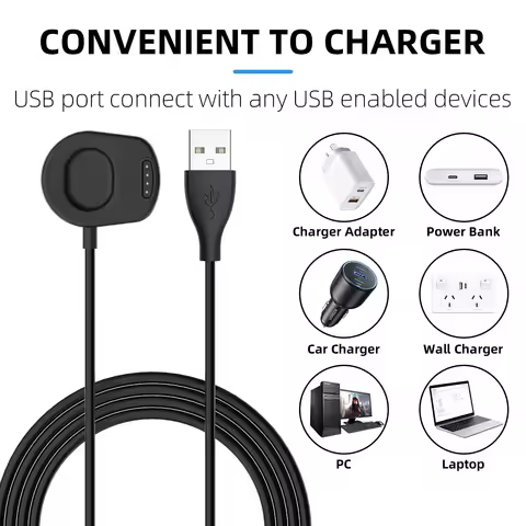 For Suunto 7 GPS Sports Watch USB Charger Smart Watch Charger Cable Fast Charger Replacement Charger