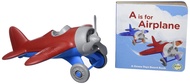Green Toys Airplane & Board Book, CB - Pretend Play, Motor Skills, Reading, Kids Toy Vehicle. No BPA