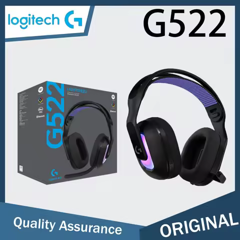 Headset Logitech G522 LIGHTSPEED Wireless Bluetooth Headworn Tri mode Game Headset lightweight E-spo