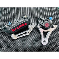 KAWASAKI KRR150 RR150 ZX150 FRONT 108MM CALIPER BRACKET & SILVER RR150 REAR BRACKET CNC