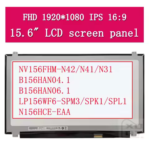 15.6" Slim LED matrix NV156FHM-N31/N41/N42 B156HAN04.1 B156HAN06.1 LP156WF6-SPL1/SPK1/SPM3 N156HCE-E