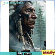 Native Americans Vintage Metal Tin Sign Metal Tin Signs Wall Art Decor for Home Office Bar Man Cave 